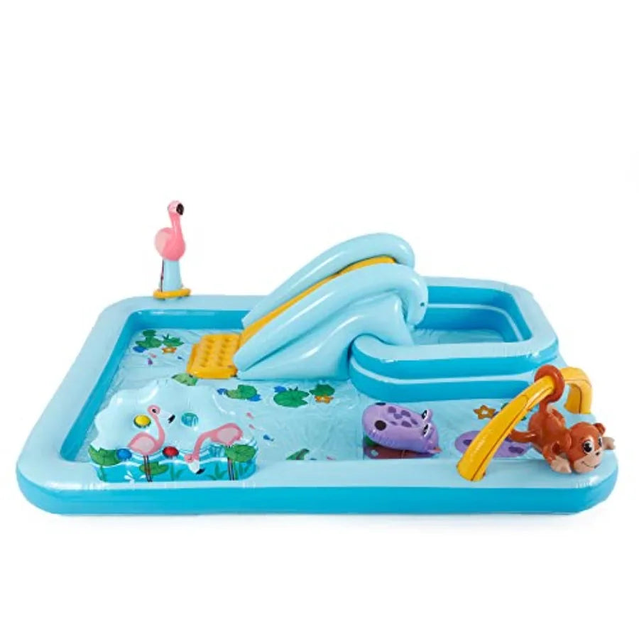 Inflatable Jungle Adventure Water Slide for Kids, 96 x 78 x 28 Inches