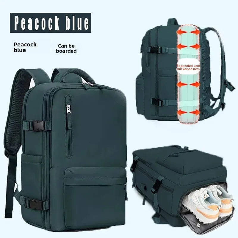 Expandable Travel Backpack for Business and Outdoor Use