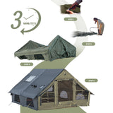 Inflatable Camping Tent for 4-8 Persons, Waterproof with Carry Bag