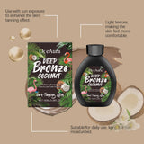 Coconut Oil Tanning Lotion Moisturizer for Deep Bronze Glow 8oz