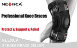 NEENCA Hinged Knee Brace with Side Stabilizers - Adjustable Support & Comfort