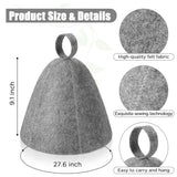 Sauna Cap for Men & Women | Felt Steam Room Hat | Home Sauna Accessory