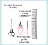 Veterinary Grooming Clipper Kit - Heavy-Duty Pet Hair Trimmer for Clinics