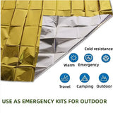 Emergency Thermal Poncho Blanket Lightweight Water Resistant Camping Mat