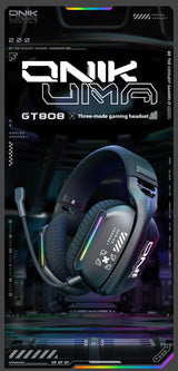 New Wireless Gaming Headset 3 Modes Bendable HD Mic Soft Ear Pads