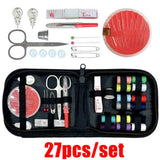 Sewing Kit Set 27pcs with Threads, Needles, Scissors & Storage Bag