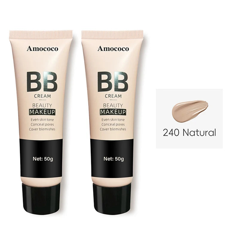 BB Cream Makeup Base Cream, 50g Each, Multi Shade Options, 2pcs Set