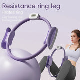 Pilates Ring Fitness Circle - Lightweight Foam Padded Handles, Toning