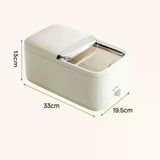 Rice Storage Box 10KG with Lid, Moisture & Insect Proof Kitchen Container