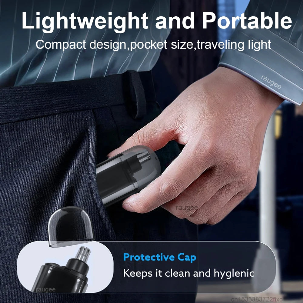 Electric Nose Hair Trimmer for Men Portable Rechargeable Painless Removal