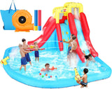 Inflatable Backyard Water Park for Kids - 12-in-1 Blow Up Slide