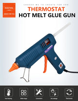 150W Hot Melt Glue Gun with Temperature Control for DIY Projects