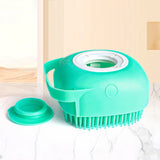 Dog Bathing Brush Silicone Shampoo Dispenser for Dogs and Cats Grooming Tool