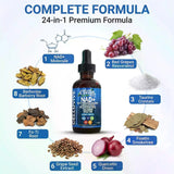 Clean Nutra NAD+ Liquid Drops with Resveratrol and Taurine, 15ml