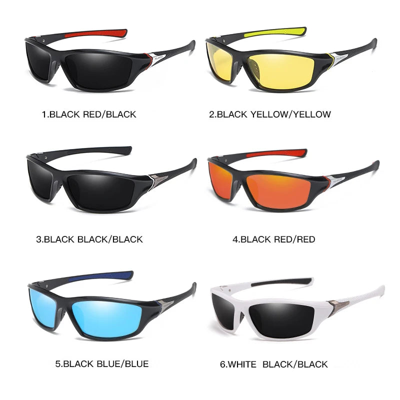 Polarized Sports Sunglasses for Cycling, Fishing, Running - Unisex Eyewear