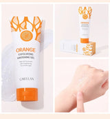 Orange Exfoliating Gel 50g - Gentle Skin Brightening Scrub & Moisturizer