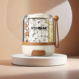 Portable Pill Divider Bottle, 4-Compartment Vitamin Storage Box
