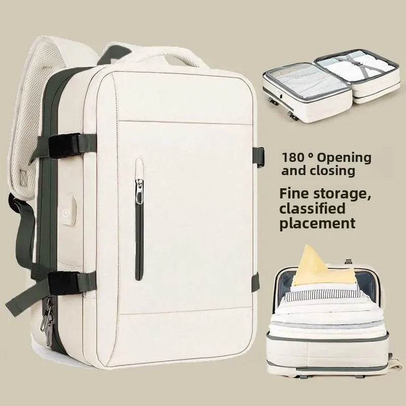 Expandable Travel Backpack for Business and Outdoor Use