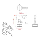 Heavy-Duty Magnetic Pickup Tool with Handle for Metal Lifting Portable Collector