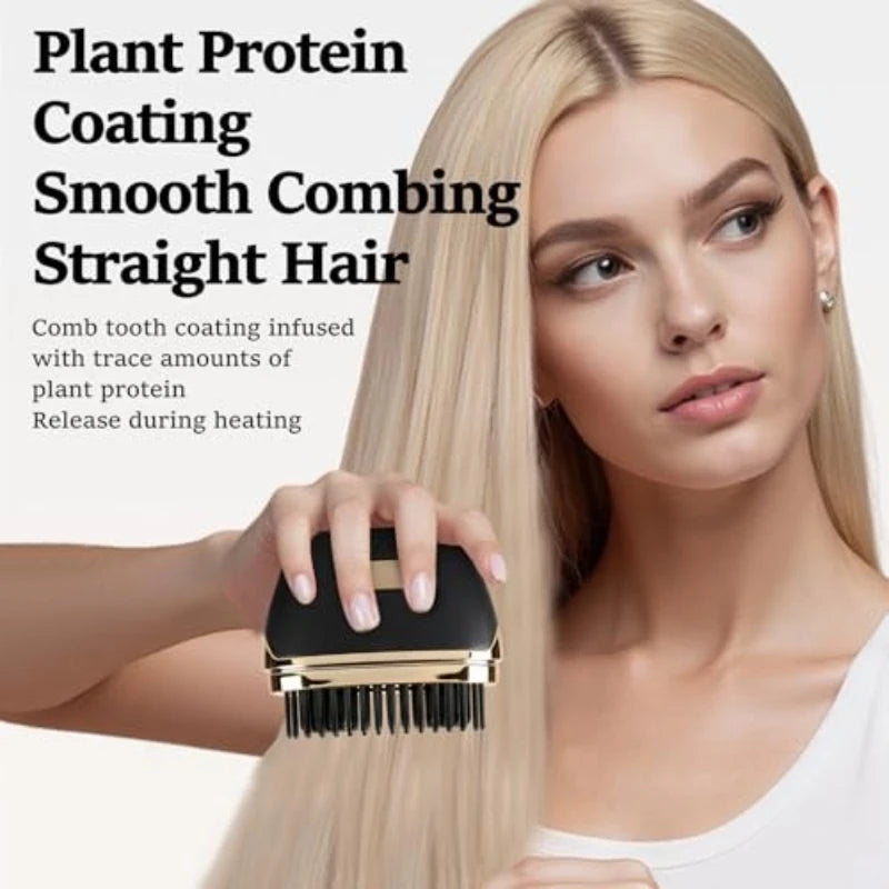 Wireless Mini Hair Straightener Brush, Rechargeable for Travel Gift