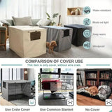 Pet Cage Cover Waterproof Oxford Dog Cat Crate Cover for Indoor Use