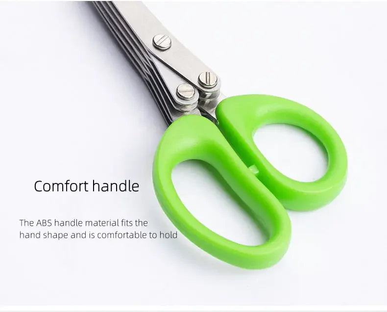 Multi-functional Stainless Steel Kitchen Scissors 3/5 Layer Cooking Tool