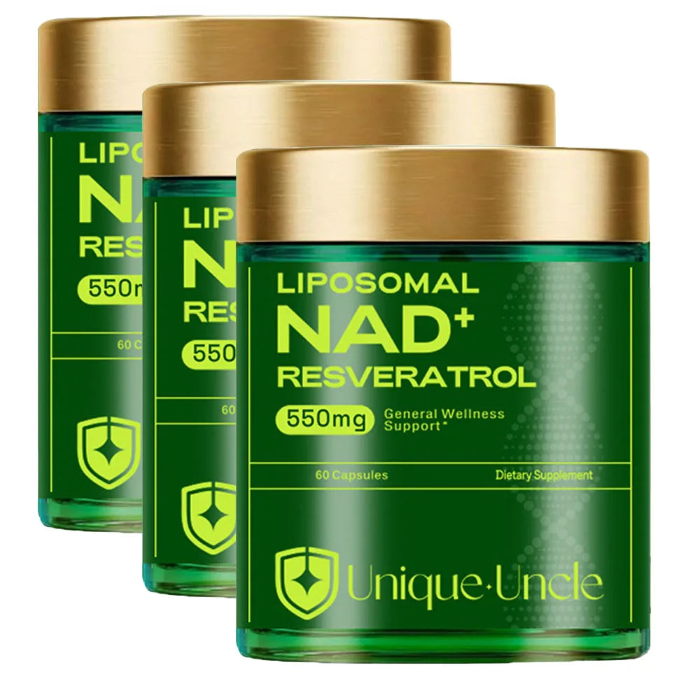 NAD Supplement 500mg - 60 Caps for Brain Function & Cellular Energy Support