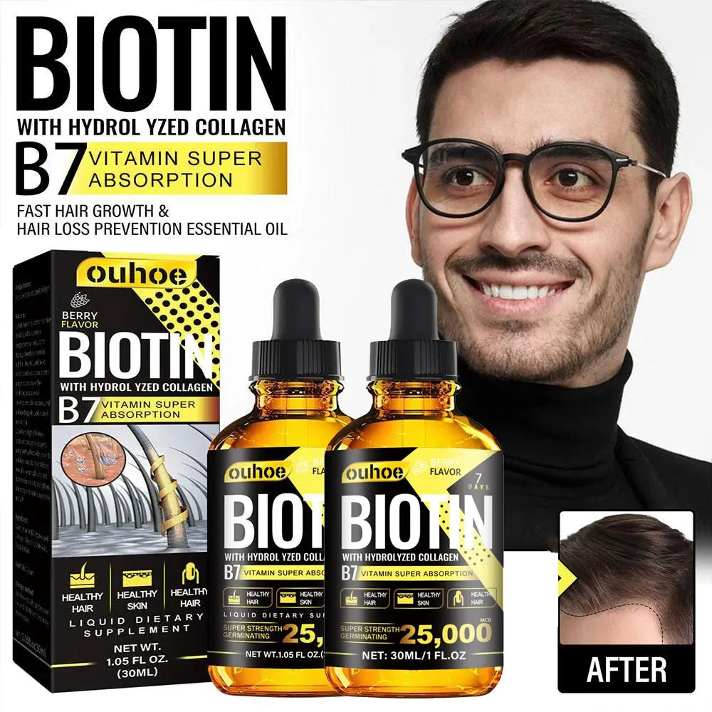 Collagen B7 Vitamin Hair Growth Essential Oil Scalp Treatment Set, 66ml