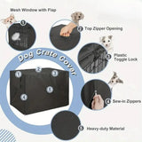 Pet Cage Cover Waterproof Oxford Dog Cat Crate Cover for Indoor Use