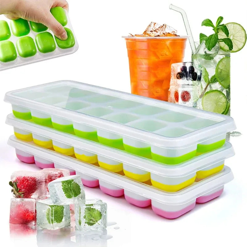 Silicone C Mold with Lid - 2/4pcs C 14 Cube Set