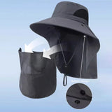 UV Protection Bucket Hat with Neck Flap for Men & Women - Outdoor Fishing & Hiking