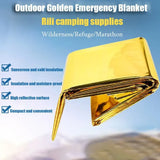 Emergency Thermal Poncho Blanket Lightweight Water Resistant Camping Mat