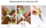 Multi-functional Stainless Steel Kitchen Scissors 3/5 Layer Cooking Tool