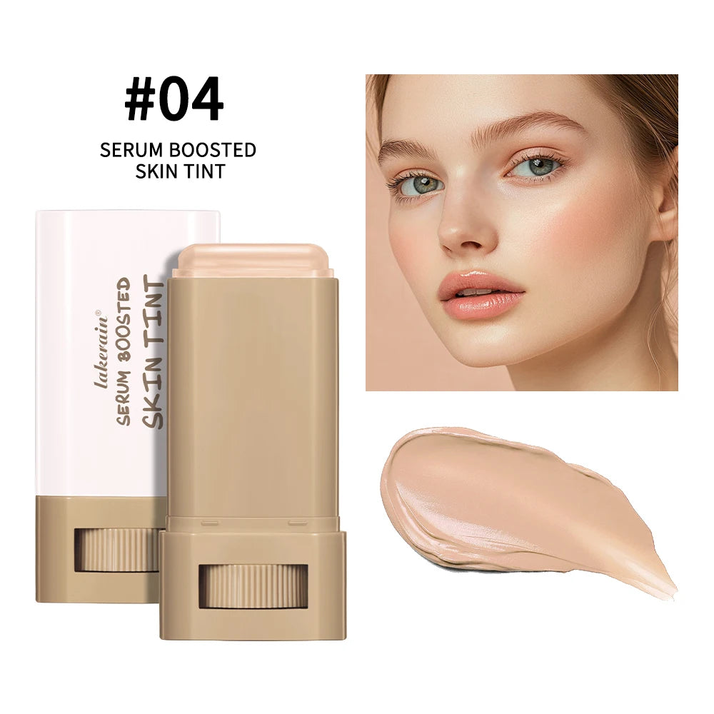 Skin Tint Balm Foundation Stick, Medium Coverage, Portable Makeup