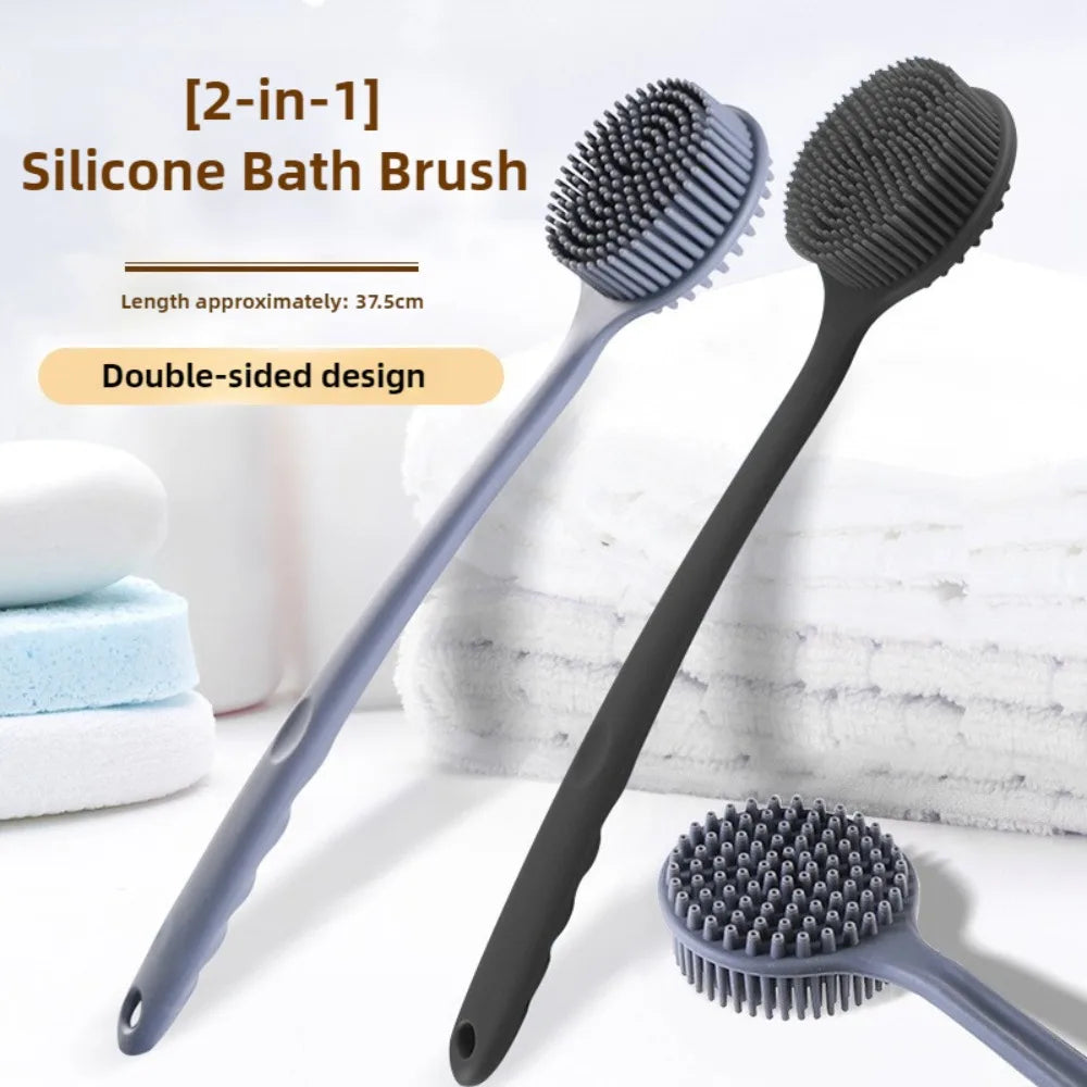 Soft Bath Brush Exfoliating Shower Sponge Long Handle Skin Massager