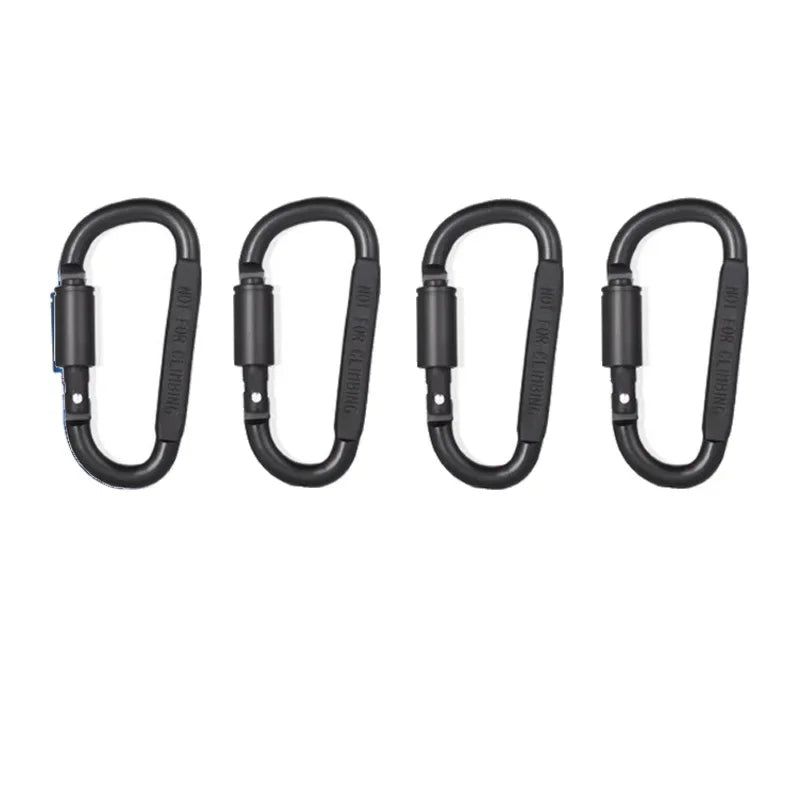 Carabiner Set 4-6PCS Aluminum Tactical Keychain Clips for Camping EDC