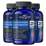 Glucosamine Chondroitin MSM Joint Support Supplement - 3-in-1 Formula