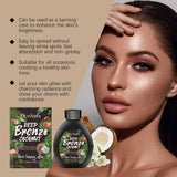 Coconut Oil Tanning Lotion Moisturizer for Deep Bronze Glow 8oz