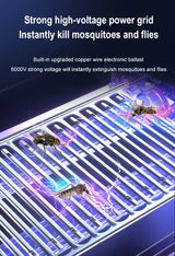 Electric Mosquito Trap Lamp - Silent Insect Killer for Garden & Outdoor