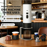 Portable 3-in-1 Wireless Espresso Coffee Maker for Car Home Camping