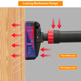 Adjustable Pull-Up Bar with Level Gauge 69-92cm, 200kg Max Load Capacity