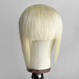 Clip On Bangs Wig for Women - Straight Human Hair Hairpiece