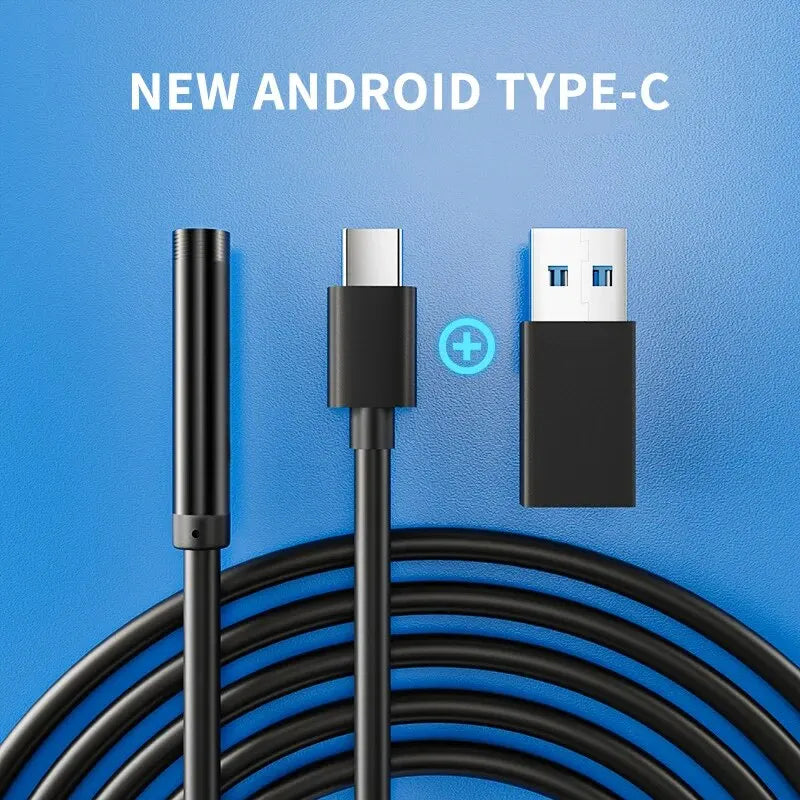 Type-C Endoscope Camera 7.0MM IP67 Waterproof 6 LEDs for Phone PC