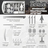 Outdoor Stainless Steel Survival Tool Card for Fishing & Camping