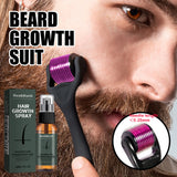 Men's Beard Spray Kit with Micro Roller 0.25mm Moisturizing Essence