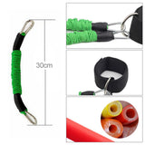 Rubber Resistance Bands for Fitness Training - 20LB to 80LB Adjustable Set