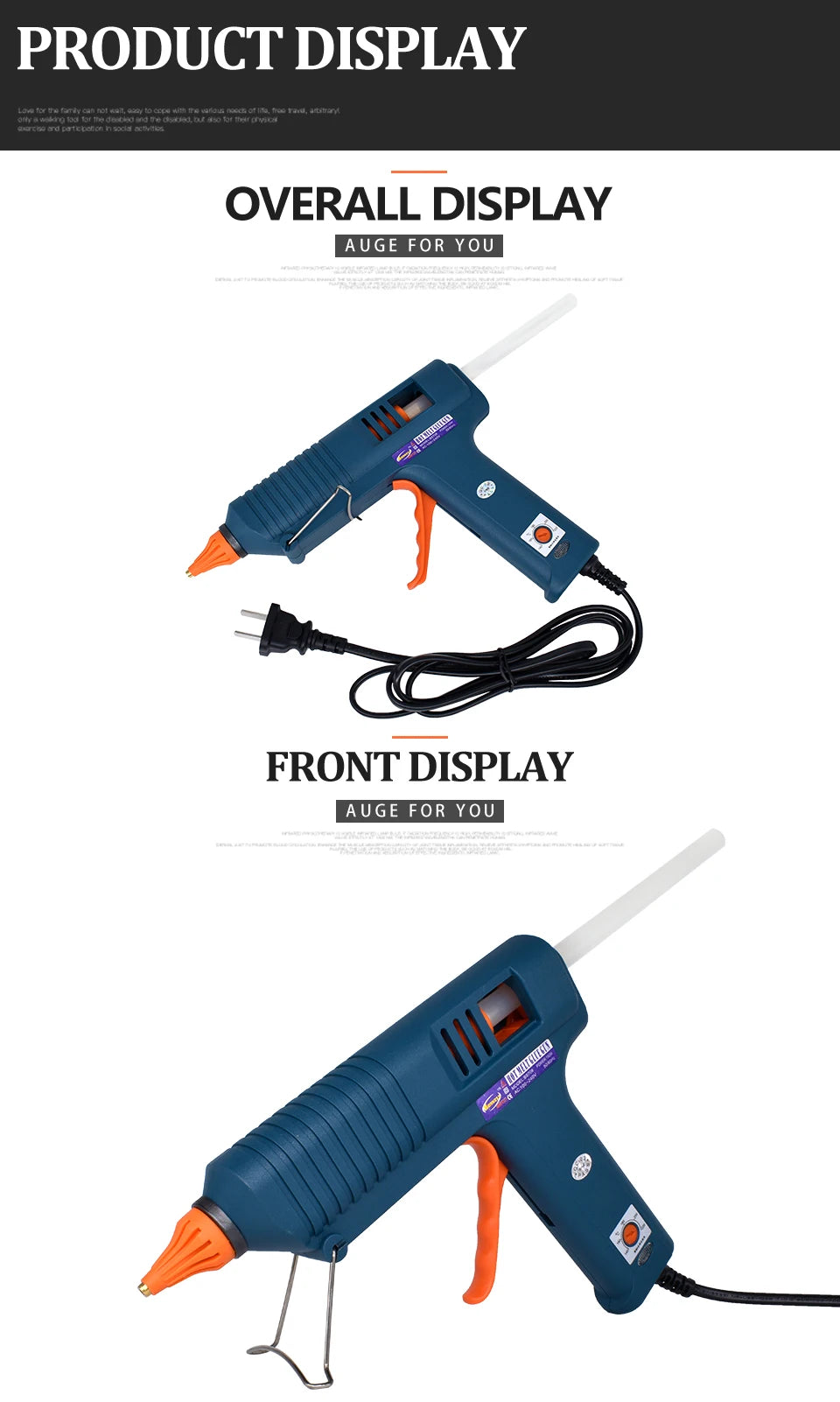 150W Hot Melt Glue Gun with Temperature Control for DIY Projects