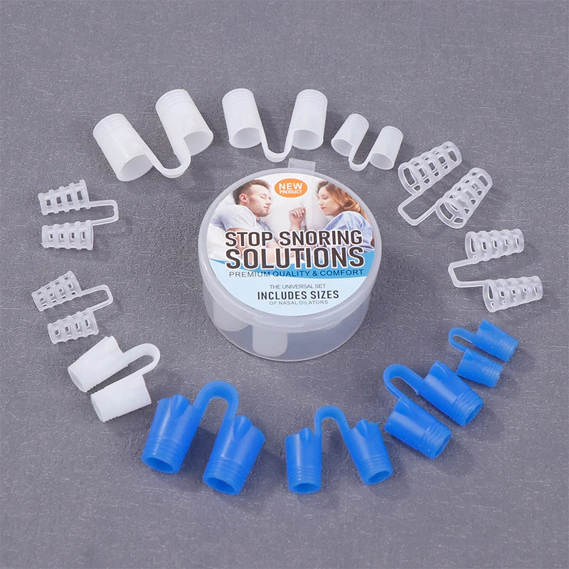 Silicone Nasal Dilators for Snoring Relief, 4/8 Pieces Set