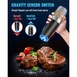 Gravity Electric Salt and Pepper Mill, Battery Powered, Adjustable Coarseness