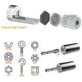Universal Socket Wrench Set 7-19mm Power Drill Adapter Multi Tool